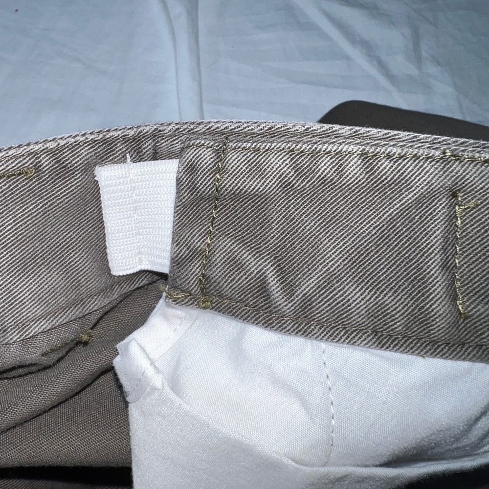 LL BEAN Olive Green Dress Chino Favorite Fit Straight Leg Size 20 Regular - Picture 7 of 11